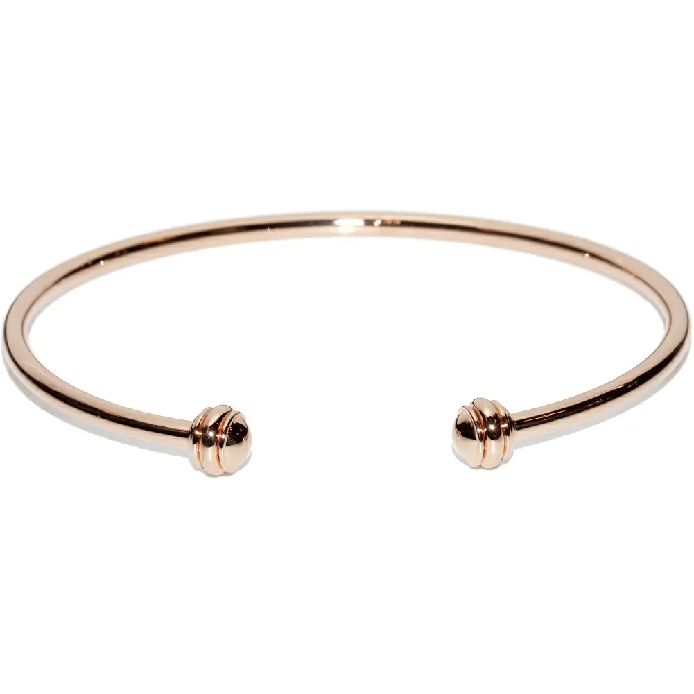 Pre-owned Piaget 18K Rose Gold (Au750) Small Leather Goods Possession Au750 Bracelet Size 17