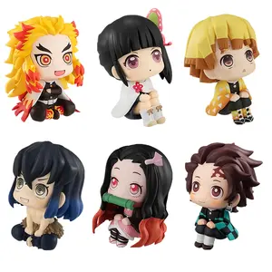 Set of 6 Demon Anime Figures Set, Anime Stuff Assembled Action Figures Toy Set for Birthday Teenager and Fan Collection