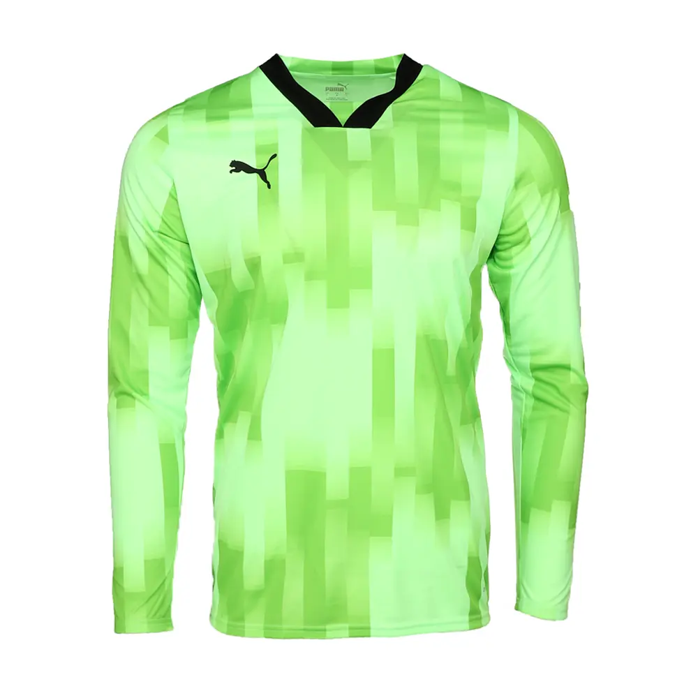 PUMA Mens Teamtarget Goal Keeper Long Sleeve Jersey Soccer Cleats  - Green