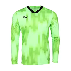 PUMA Mens Teamtarget Goal Keeper Long Sleeve Jersey Soccer Cleats  - Green