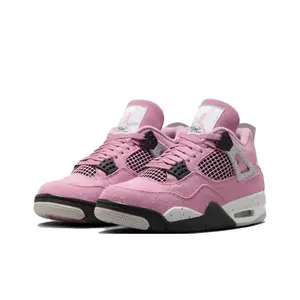 Pink and Black High-Top Casual Shoes