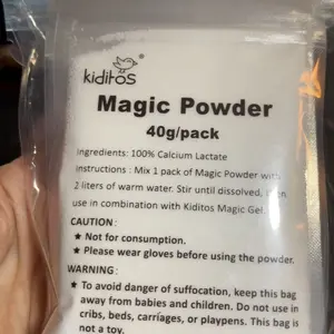 Kiditos Magic Water Elf Powder Refill, 5 Packs Magic Powder for Magic Water Elf Toy Kit, Compatible with Most Magic Gel Kits, Optimized Gel, Safe Calcium Lactate Formula,back to school