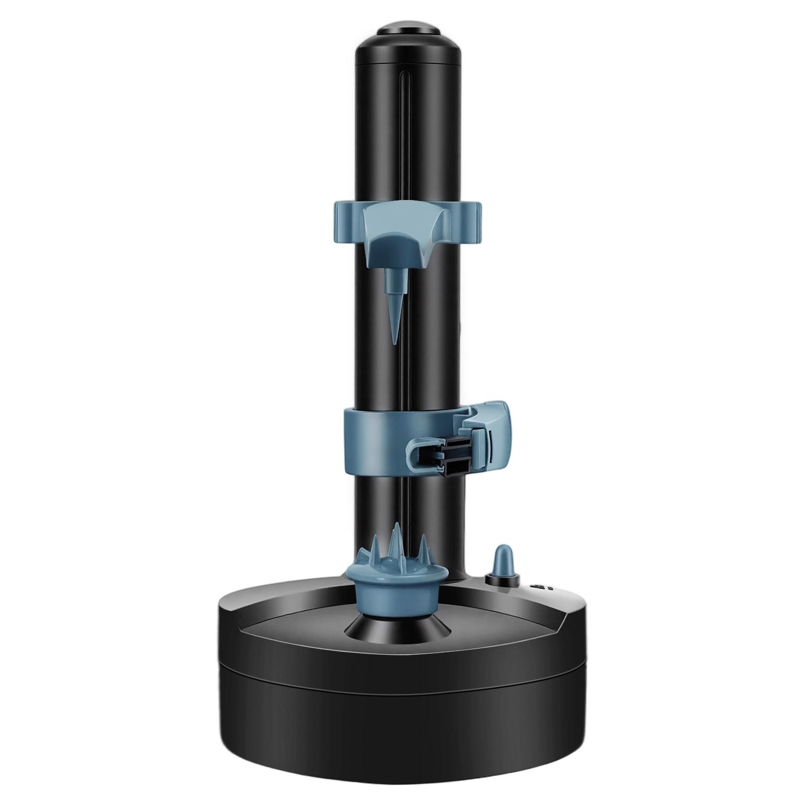 Automatic Electric Fruit & Vegetable Peeler with Adjustable Holder, 24W Stainless Steel & ABS Hands-Free Peeling Machine for Apples Potatoes, Dual Power (Battery/USB) for Home Kitchen & Elderly Gift