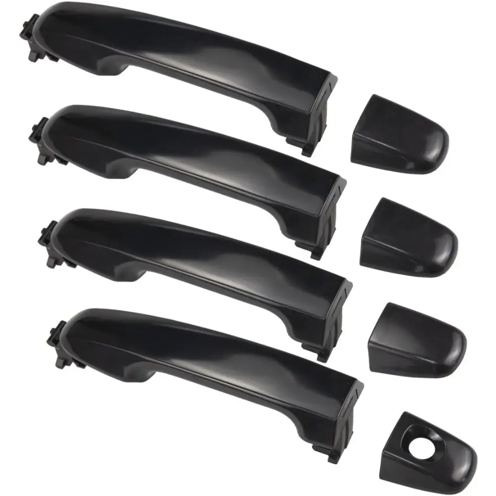 ABS Plastic Exterior Door Handles 1Set - Front & Rear Left Side Replacement for Toyota Camry 2012-2017, ABS Plastic Handles for All 4 Doors Included Set Simplifies Replacement of Old or Damaged Units, Handles For All Four Doors