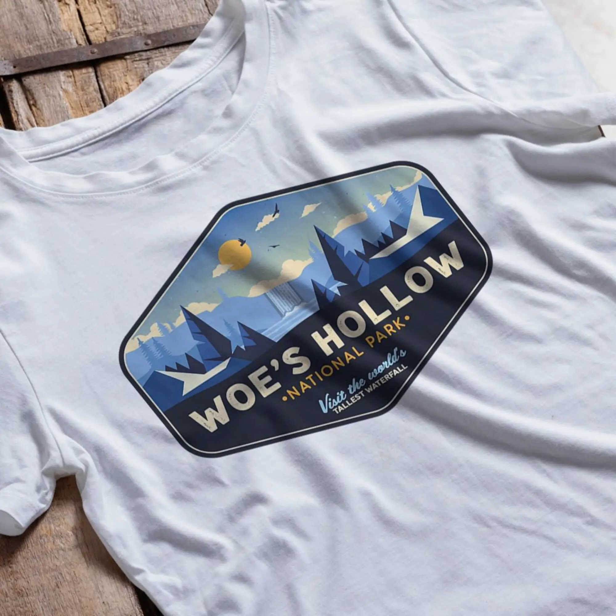 Severance T-Shirt – Woe's Hollow National Park Tee – Lumon Industries Macrodata Refinement Shirt, Severance TV Show Merch