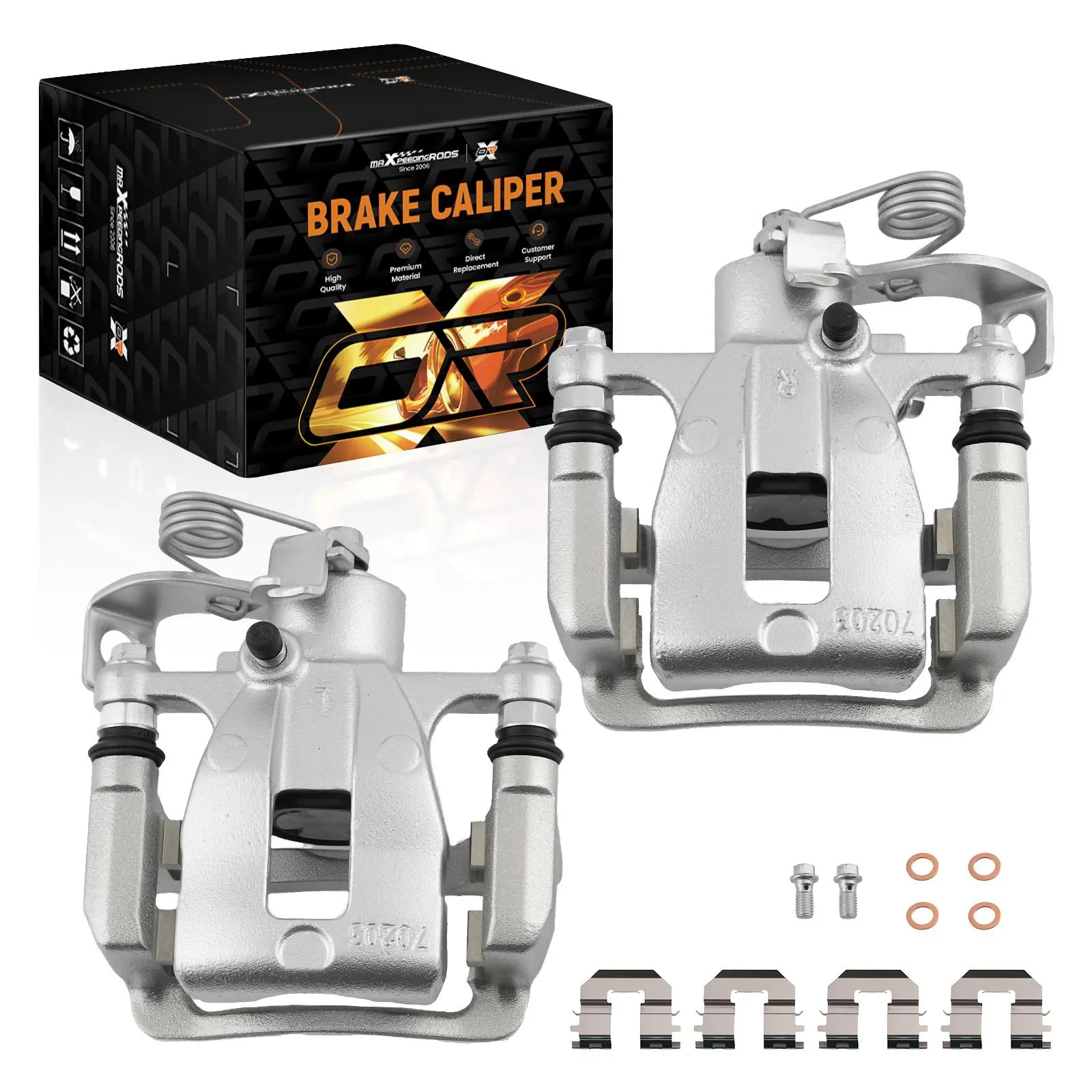 Rear Disc Brake Calipers compatible for Hyundai Accent 2012-2017 compatible for Dodge Attitude 2012-2014