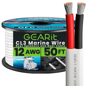 12/2 AWG OFC Marine Speaker Cable - Tinned Copper Wire 12/2 AWG OFC Marine Speaker Cable - Tinned Copper Wire