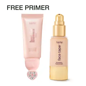 tarte face tape foundation & ballin’ base poreless primer duo - full coverage foundation + FREE 24hr pore blur matte primer tarte face tape foundation & ballin’ base poreless primer duo - full coverage foundation + FREE 24hr pore blur matte primer
