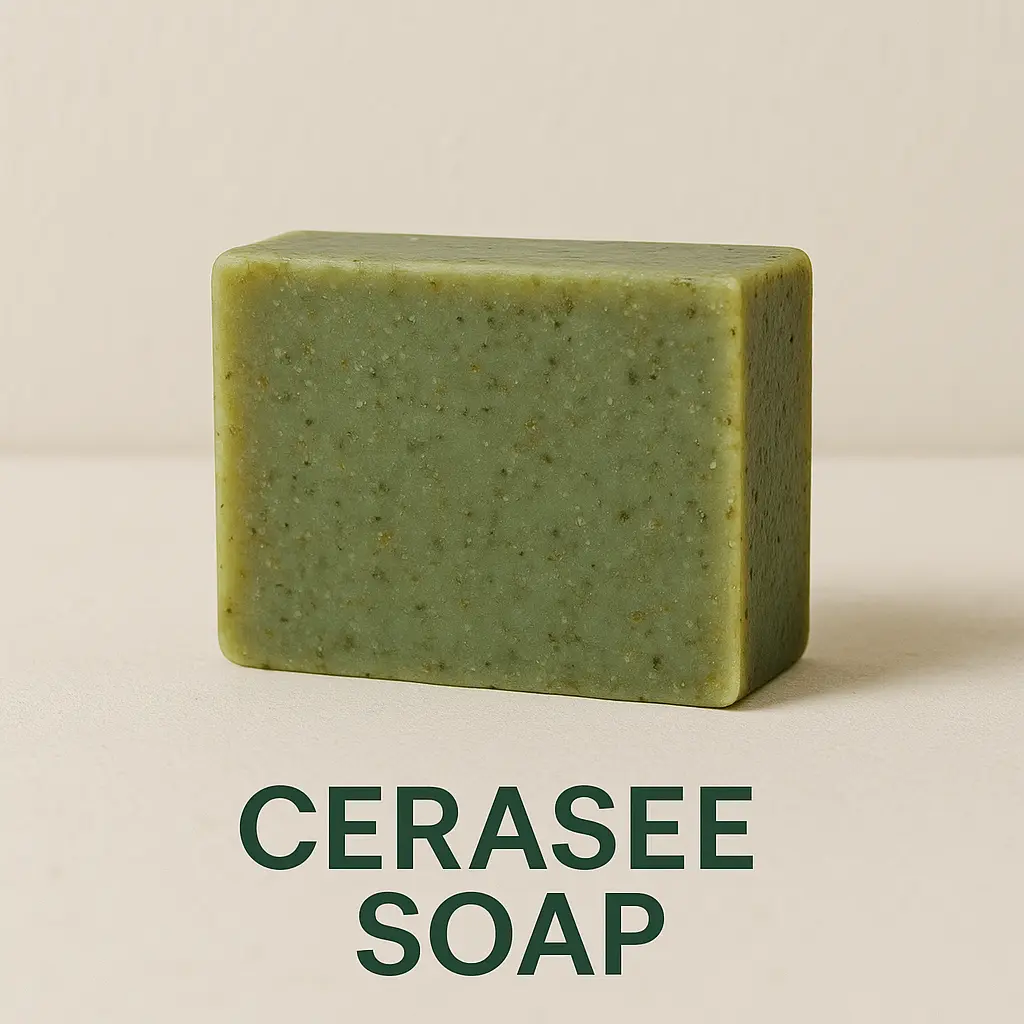 Cerasee Bar Soap - Natural, Soothing Green Bar Cleanser for Daily Hydration and Gentle Body Care, Hydrating, Solid