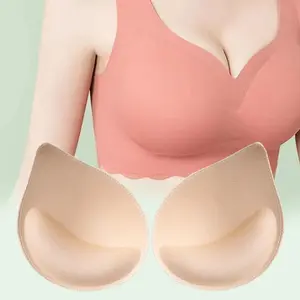Women's Thick Chest Pads, Breathable Foam Inserts for Bras and Vests, Comfortable Breast Support for All Day Wear Fit, Bra Accessories