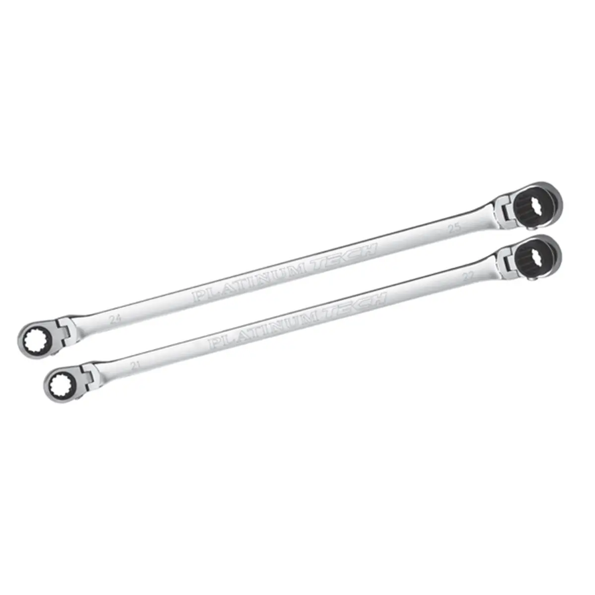 212 MAIN Extra-Long Reach XL Ratcheting Wrench Set - 21x22mm, High-Polish, Heavy-Duty Hand Tool for Precision Fastening Tasks