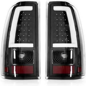 Silverado Tail Lights Compatible With 2003-2006 Chevy 1500/1500HD 2500/2500HD 3500 Driver and Passenger Side OE Style Rear Brake Lamps, Bulb Harness Included (OEM Style)