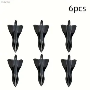 6PCS Universal Car Roof Shark Fin Spoilers – Aerodynamic Decorative Roof F for Sedan, SUV, and Truck, Durable Lightweight ABS Exterior Accessories, Stylish Auto Modification Kit for Enhanced Sporty Look and Wind Flow Control SpringStatements