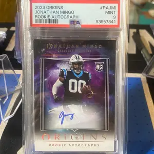 PSA MINT 9 Jonathan Mingo rookie autographed rookie card pop 13 sports cards