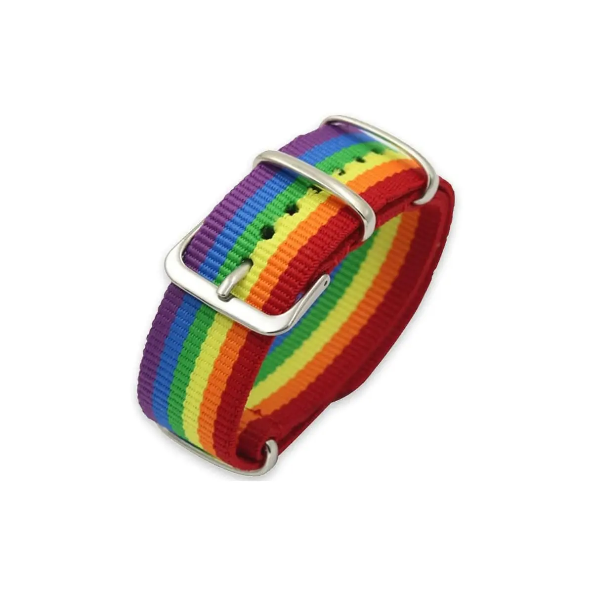 LGBT Pride Bracelet for Bisexual Lesbian Gay LGBTQ Pride Bracelets Handmade Nylon Adjustable Wristband Watch Band Rainbow Bracelets for Women Men Parade Bulk Multiple Pack, pride month