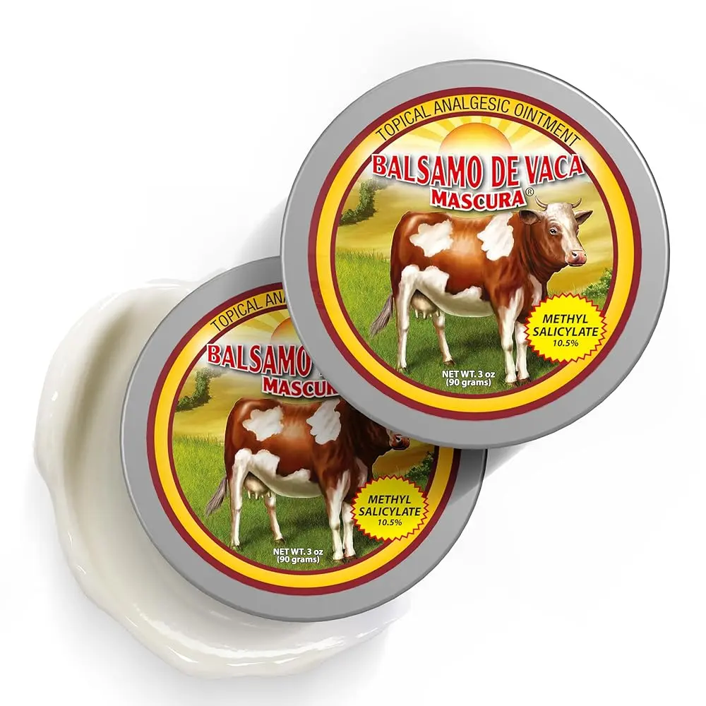 Balsamo De Vaca Mascura Smooth Pain Relief Cream with Methyl Salicylate, OTC Healthcare Treatment for Muscle & Joint Discomfort