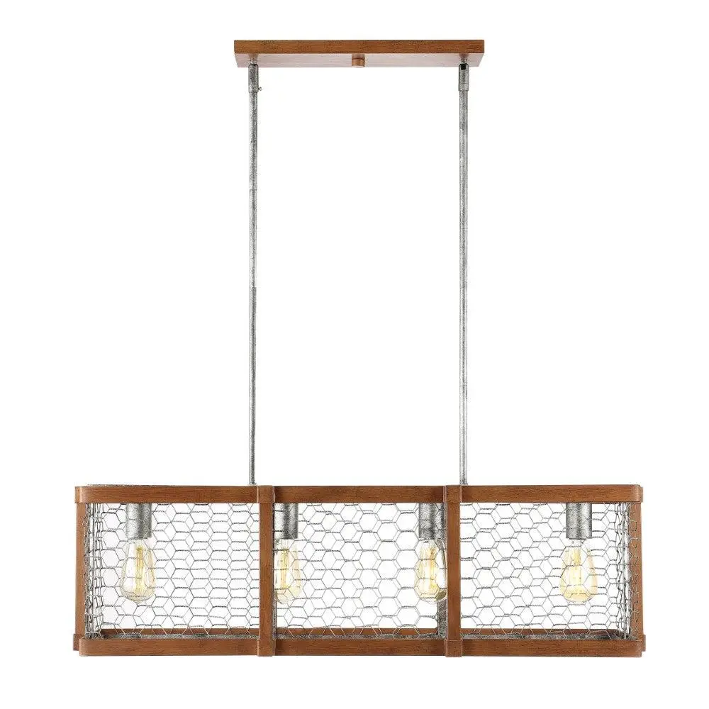 JONATHAN Y Loop Farmhouse Metal LED Pendant - Indoor Lighting, Home Decor Light, LED Lighted for Living Room, Kitchen