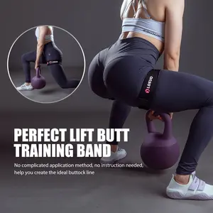 Manueklear 2-Pack Anti Slip Thigh Muscle Training Strap, Bfr Resistance Loop Compression Strap, Adjustable Buckle for Strength Training