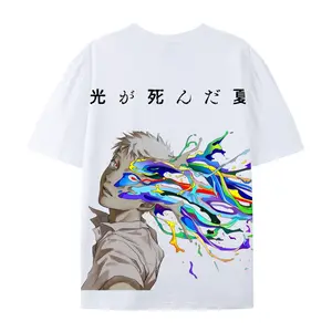 Summer Time Rendering Yoshiki and Hikaru Anime Tee Cotton Tshirt Unisex Japanese Style Streetwear Couple Gift Casual Fabric