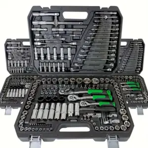 46-Piece Car Repair Tool Set, Multi-Functional Socket Wrench Ratchet Kit, Durable Metal Toolbox with Storage Box, DIY Auto Maintenance Tools