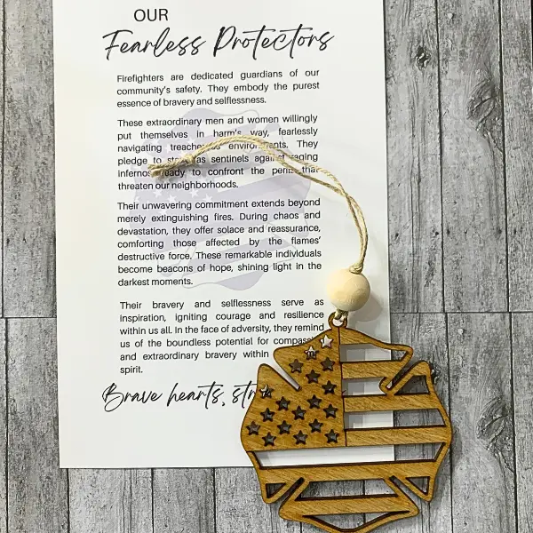 Our Fearless Protectors Firefighter Charm/Ornament