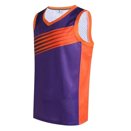 Orange Neck purple Jersey