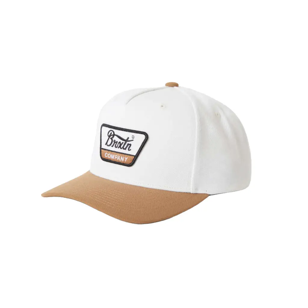 Brixton Linwod C Netplus Mp Adjustable Visor Baseball Cap, Off White/Copper, 14% Polyester-Acrylic Fabric