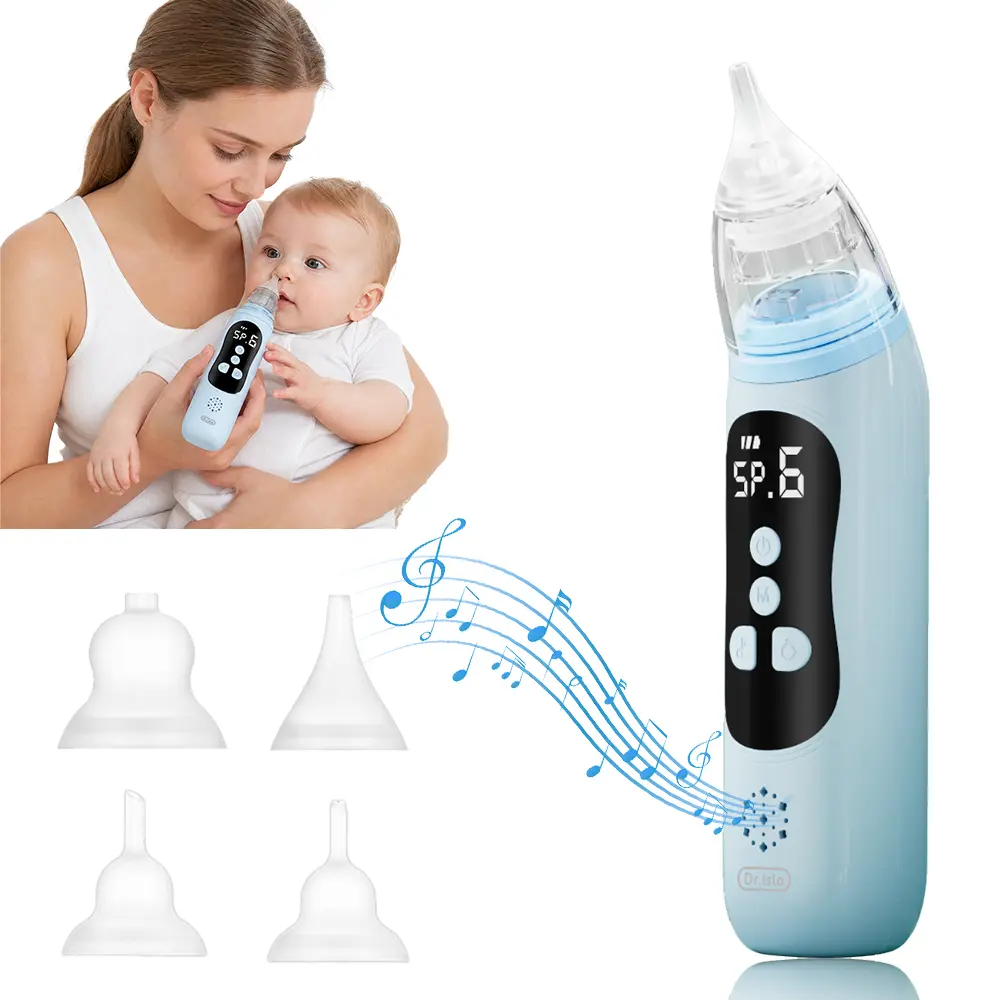 Dr.Isla U94 Baby Nasal Aspirator, 6 Levels Strong Suction, Stop Struggling with Blocked Noses, Electric Snot Sucker with Music, 4 Tips & 800mAh Battery for Weeks of Power, Essential Baby Items, Breathe Easy