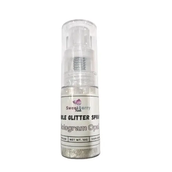 Hologram Opal holographic edible glitter spray pump