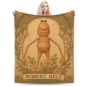 Marcus The Worm personalized blanket, modern flannel suitable for all seasons, suitable for outdoor beach camping, cars, living rooms, pets, offices, suitable as gifts for friends, classmates, and family