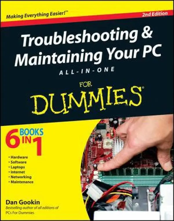 USED Book - Troubleshooting and Maintaining Your PC All-in-One For Dummies by Dan Gookin (Paperback) - english