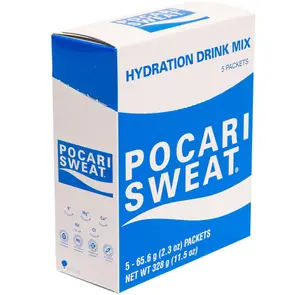 Pocari Sweat Powder - 1 Box, 5 Packets, Electrolyte Hydration Drink, Japan's Favorite, 40407 - Sugar, Natural