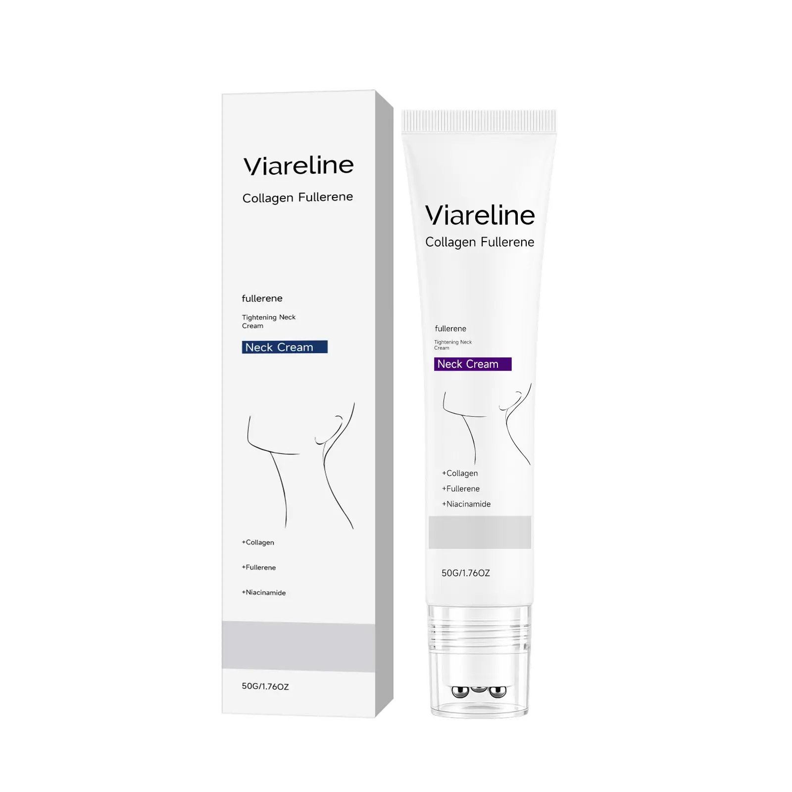 BUY 1 GET 1 FREE Reduces Wrinkles and Double Chin,Five Rollers for All Around Massage,Neck Firming Cream,Collagen Neck Cream,Relieves Edema,Suitable for Wrinkled Skin,with Hyaluronic Acid,VitaminC+E.#SummerWins #DealsForYouDays
