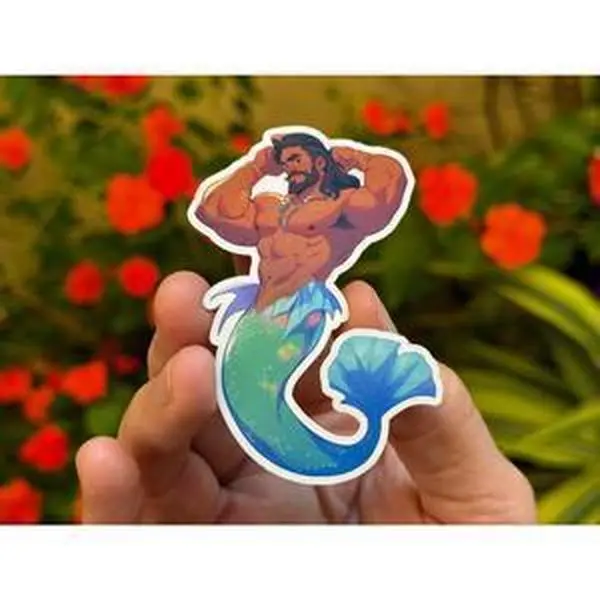Merman Sticker Featuring Esteban