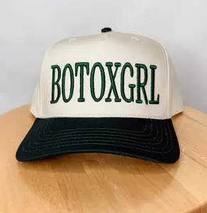 Botoxgrl Embroidered Trucker Hat, Funny Trucker Hat, Embroidered Adjustable Structured Foam Trucker Hat, Viral Dad Hat, Trending Hat, Embroidered Baseball, CapTrucker Hat With Embroidery
