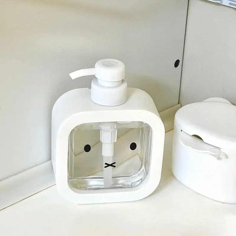 Press Pump Refillable Cosmetic Containers Leak-Proof Multi-Use Cosmetic Jars for Shampoo/Lotion/Shower Gel Travel-Friendly