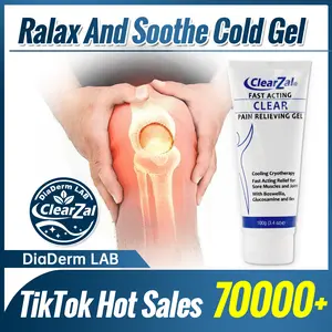 [Star]Clearzal Soothing Cooling Gel 100g, Relieving Body Gel, Cooling with Menthol and Frankincense, Helps Relieve Muscle Tension , Relax your waist, legs, knees, shoulders and neck to relieve fatigue, Sports Soothing Cooling Gel Body Care Lotions