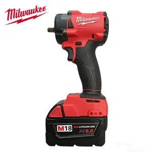 Milwaukee M18 3/8-in Cordless Impact Wrench – 300Nm Torque 0-3200IPM Brushless for DIY Auto Repair Home Maintenance – Lightweight High-Performance Power Tool Up to 2800RPM