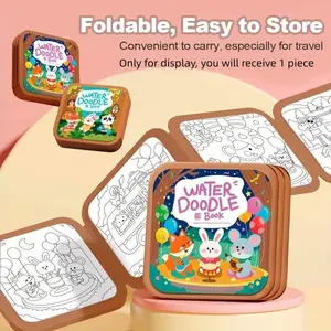 Magic Water Drawing Book, Reusable Doodle Painting Toy, Coloring Book, Early Education Baby Quiet Book, Includes Pen
