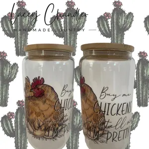 Glass Chicken Cup