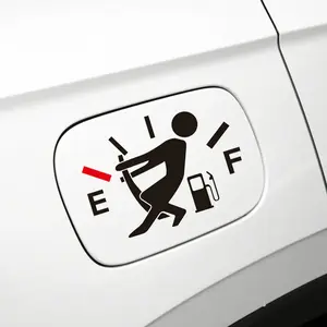 Funny Car Stickers High Gas Consumption Decal Fuel Gage Empty Stickers