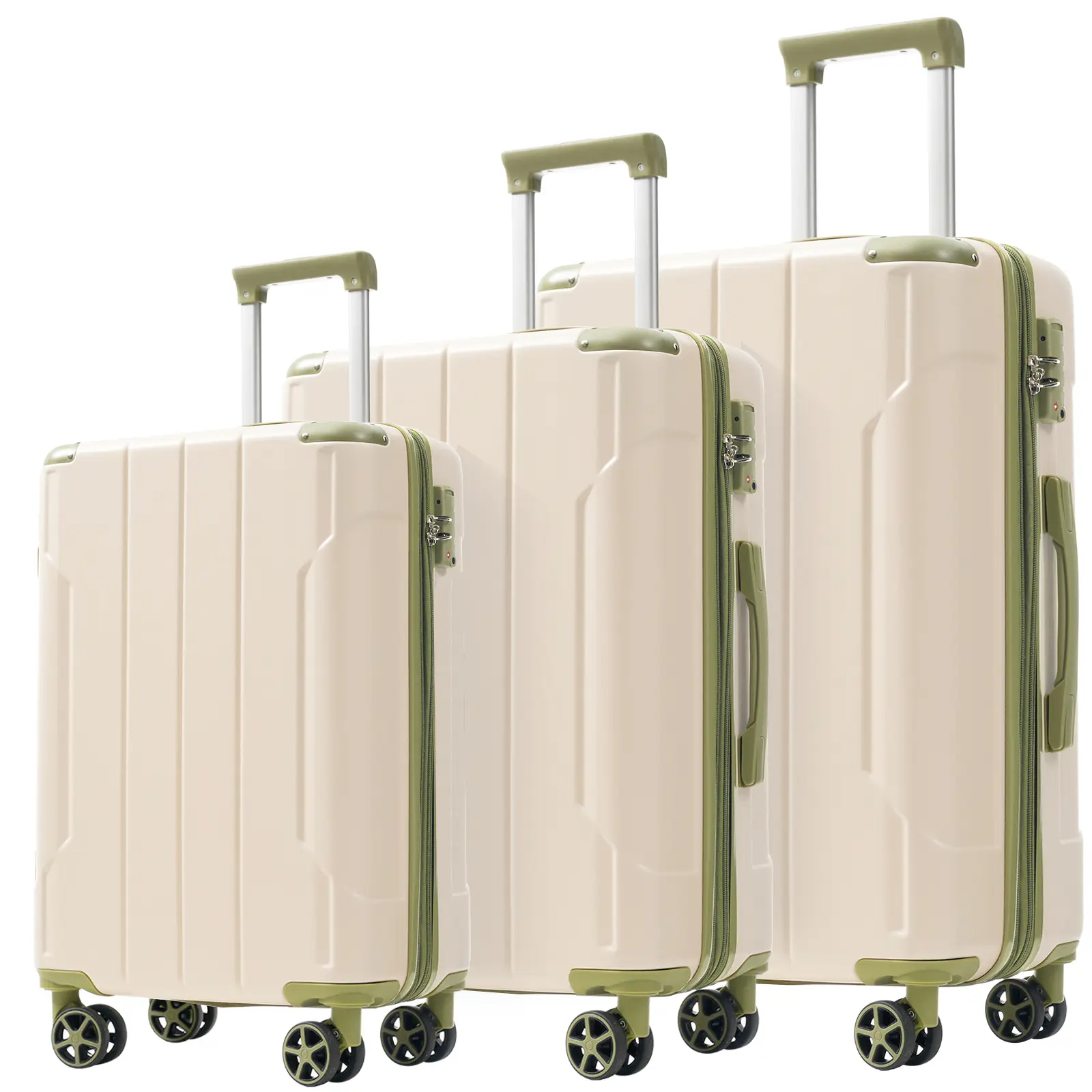 3-Piece Expandable Hardshell durable Luggage Set, 20/24/28'' Lightweight ABS Suitcases with Spinner Wheels,   Extra storage space ,TSA Lock & Corner Protection – Perfect for Business ,family Travel & Vacation