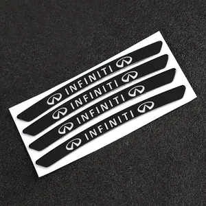 Infiniti Wheel Decoration Stickers Set for Q50 Q60 Qx80, Stylish Vinyl Rim Decals Trim, Non-Slip Scratch-Resistant Waterproof Car Accessories