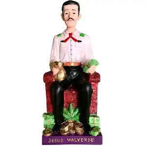Malverde 16" Inches Tall Jesus Malverde Sinaloa Estatua Brand New Religious Decor