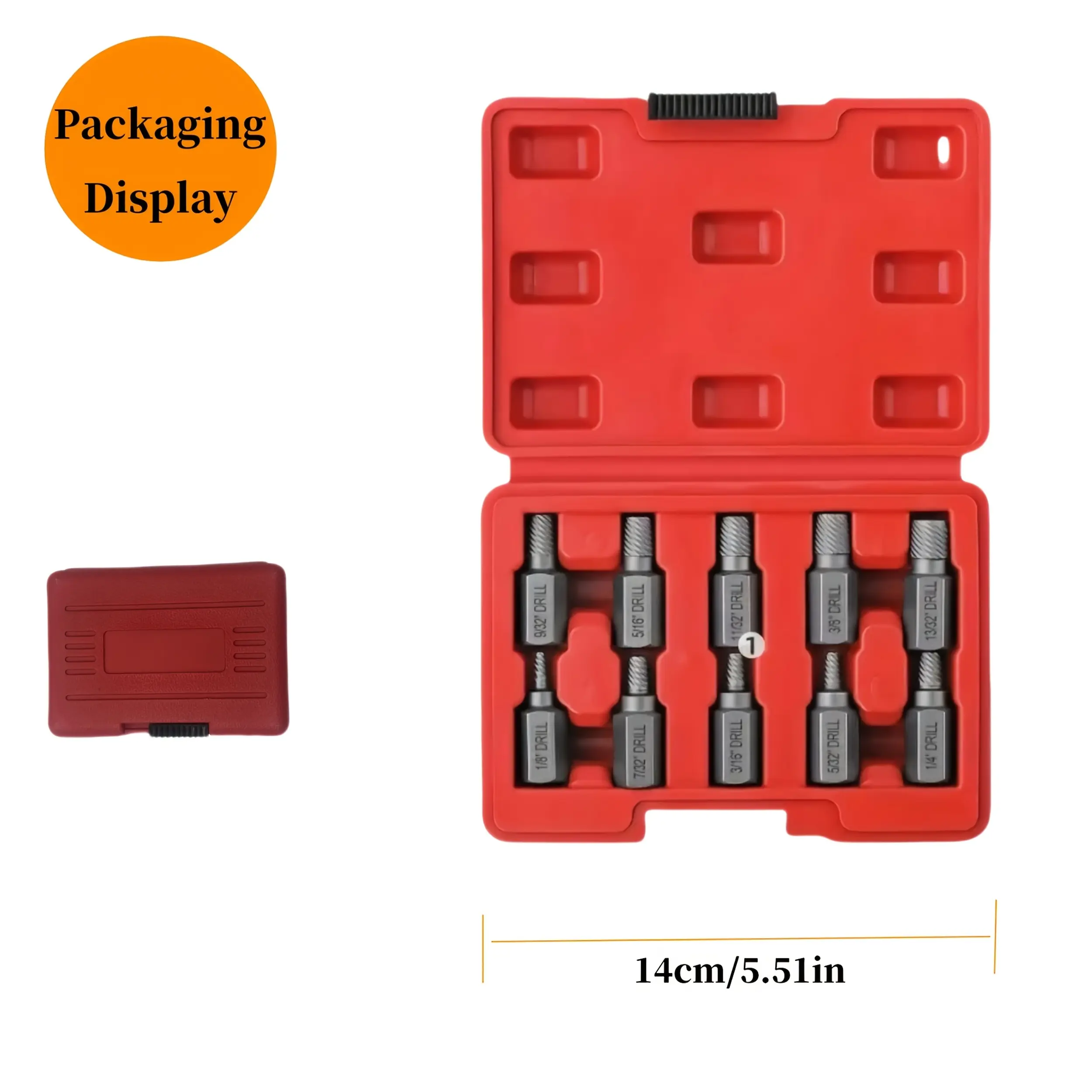 10pcs Screw Extractor Set — Easily remove stuck bolts and hex screws, durable and corrosion-resistant, sizes 1/8"–13/32", ideal for DIY enthusiasts and craft experts, screw removal tools