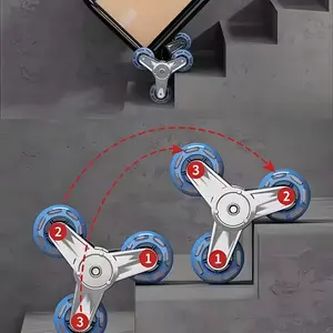 A heavy-duty folding cart with adjustable buckles, climbing wheels, and portable lifting function, suitable for transportation and shopping, with a folding design