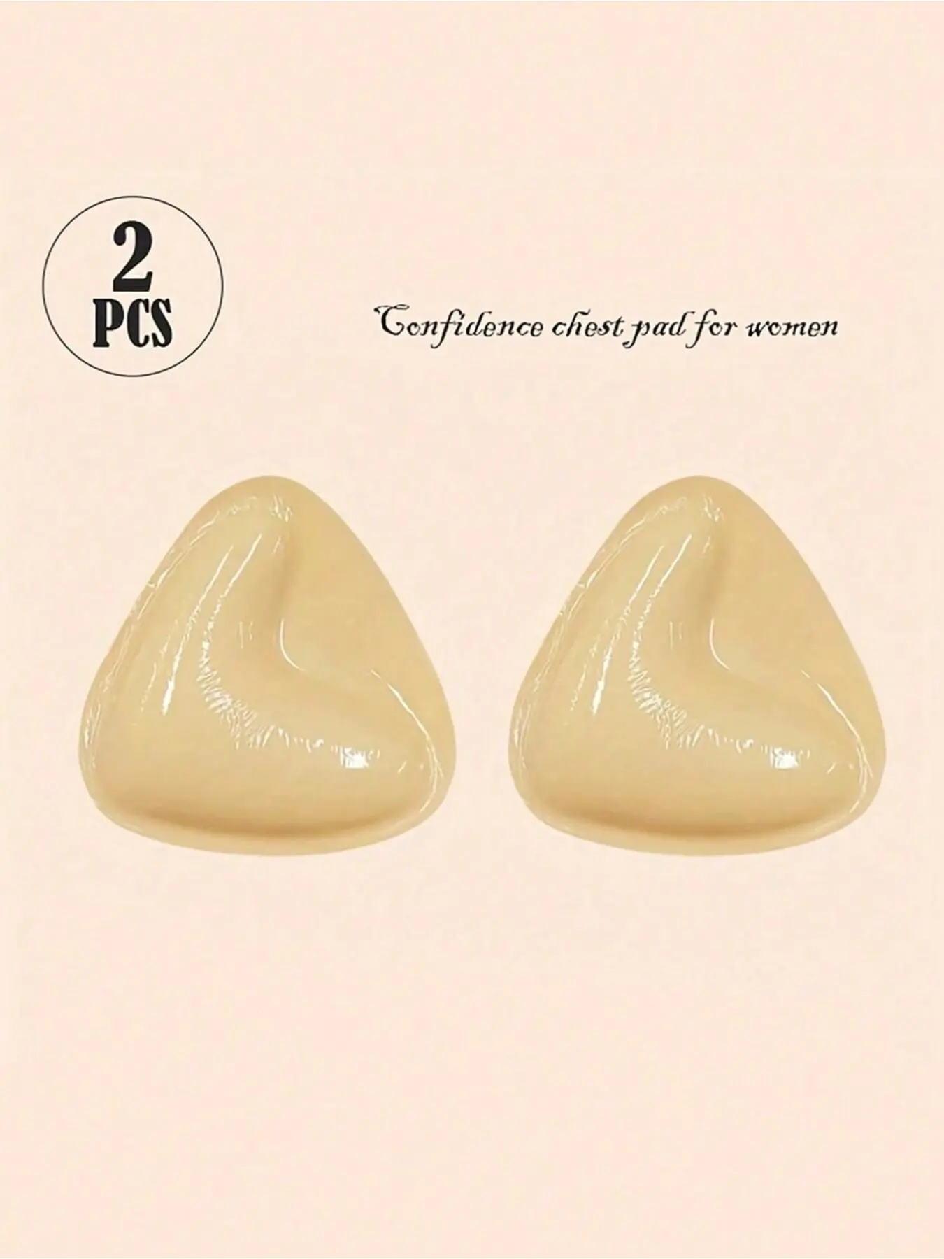 1pairWomen's V-shaped triangular bra pads, double-sided adhesive, compresses the chest, lifts the breasts, prevents sagging, invisible and seamless bra pads, Bra inserts, women's underwear accessories, suitable for bikinis, swimsuits, dresses