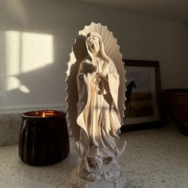 11.8 in Virgin Mary Statue,Catholic Virgin Mary Figurine, Religious Home Decor Gift
