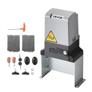 VEVOR Automatic Gate Opener, 1200W Electric Sliding Gate Opener for Doors up to 65.6ft 5732lbs, Chain Drive Rolling Door Motor with Infrared Sensor 2 Remote Controls, Driveway Gates Opening System