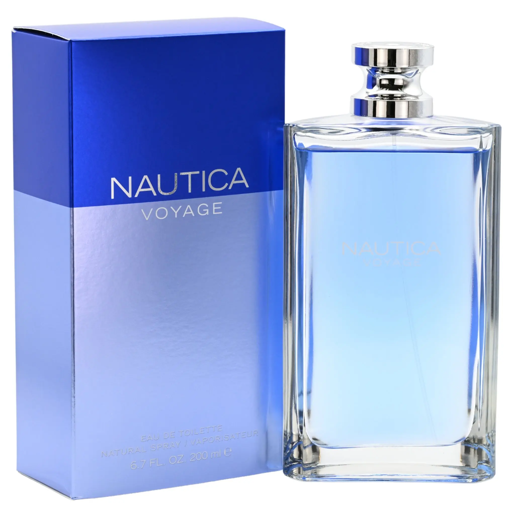 Nautica Voyage Men's Eau de Toilette Cologne - 6.7 fl oz, Aquatic Moss Base, Woody Earthy Fresh Aroma, Mimosa Blend, Signature Scent, New in Box with Unboxing Option, Eau De Toilette Men's Fragrance